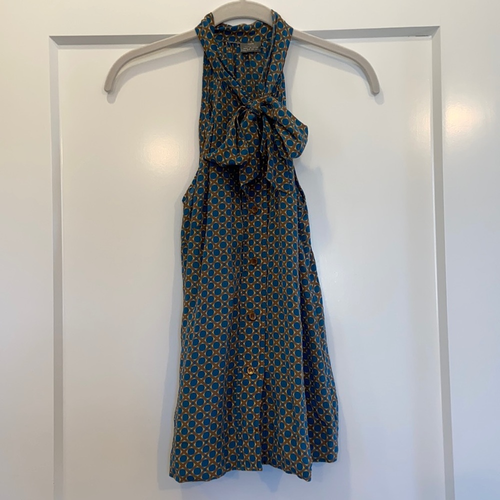Silk sleeveless top